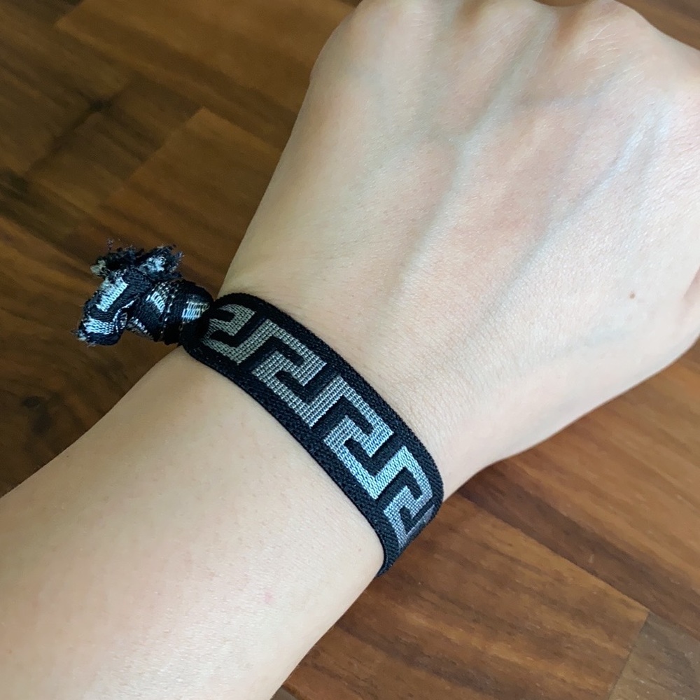 VERSACE LOGO Hair Tie Scrunchie Elastic Wrist Band